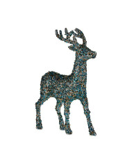 Christmas Reindeer Krist+ Blue Golden Reindeer 15 x 45 x 30 cm