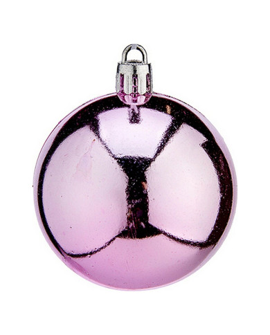 Christmas Baubles Krist+ Pink Plastic Ø 6 cm 24 Units
