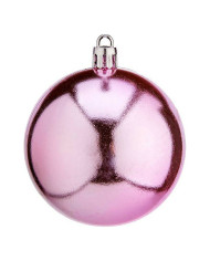 Christmas Baubles Krist+ K1912476-4 Pink Plastic Ø 7 cm 12 Units