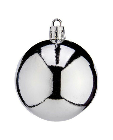 Christmas Baubles Krist+ K1912477-3 Silver Plastic Ø 6 cm 24 Units