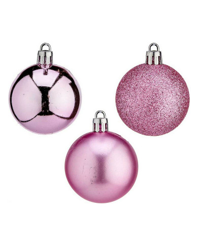 Christmas Bauble Krist+ Pink Plastic Ø 5 cm