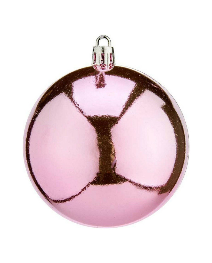 Christmas Baubles Krist+ K1912475-4 Pink Plastic Ø 8 cm 16 Units