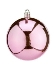 Christmas Baubles Krist+ K1912475-4 Pink Plastic Ø 8 cm 16 Units