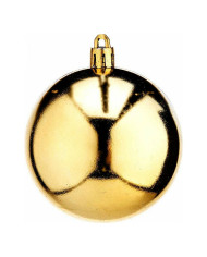 Christmas Baubles Krist+ Golden PVC Ø 7 cm 12 Units