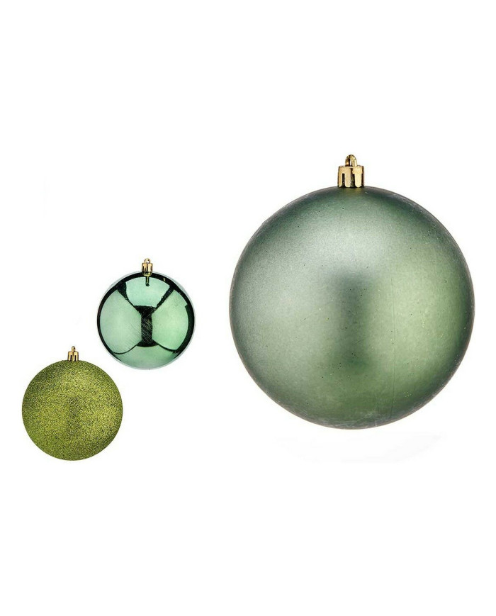 Christmas Baubles Krist+ Green Plastic Ø 10 cm 6 Units