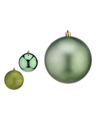 Christmas Baubles Krist+ Green Plastic Ø 10 cm 6 Units