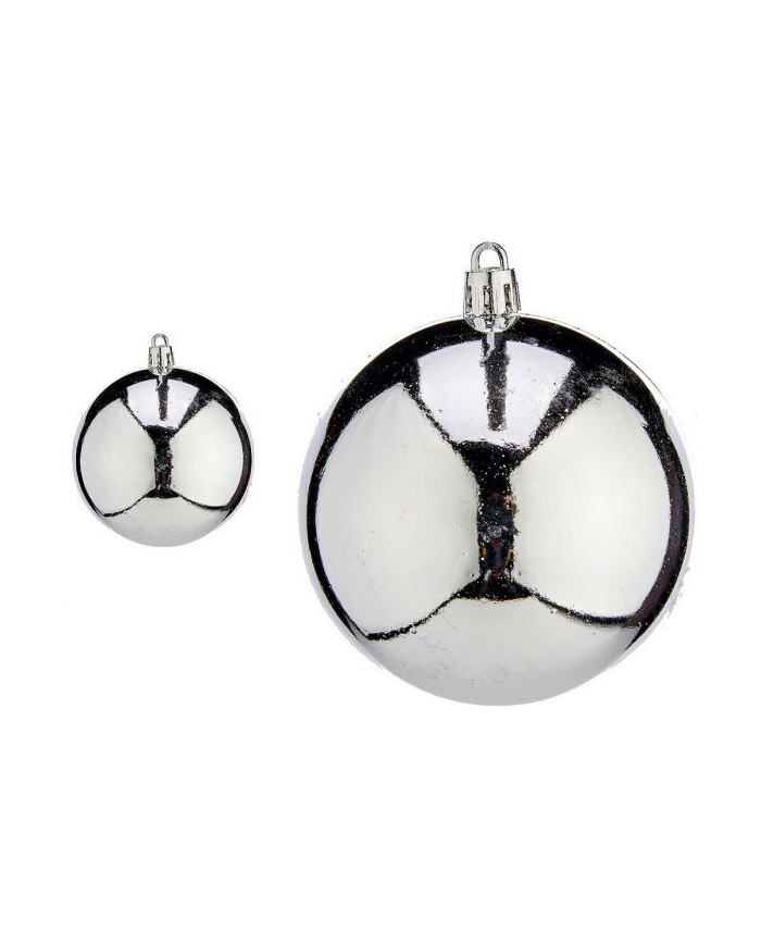 Christmas Baubles Krist+ K1912475-3 Silver Plastic Ø 8 cm 16 Units