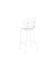 Stool DKD Home Decor Black Metal White polypropylene (52,5 x 49 x 104 cm)