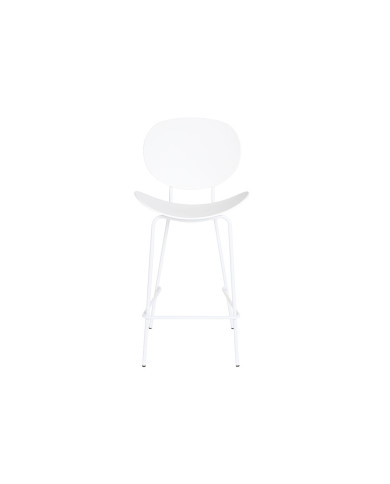 Stool DKD Home Decor Black Metal White polypropylene (52,5 x 49 x 104 cm)