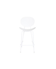 Stool DKD Home Decor Black Metal White polypropylene (52,5 x 49 x 104 cm)