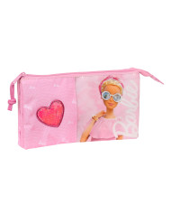 Triple Carry-all Barbie Girl Pink 22 x 12 x 3 cm