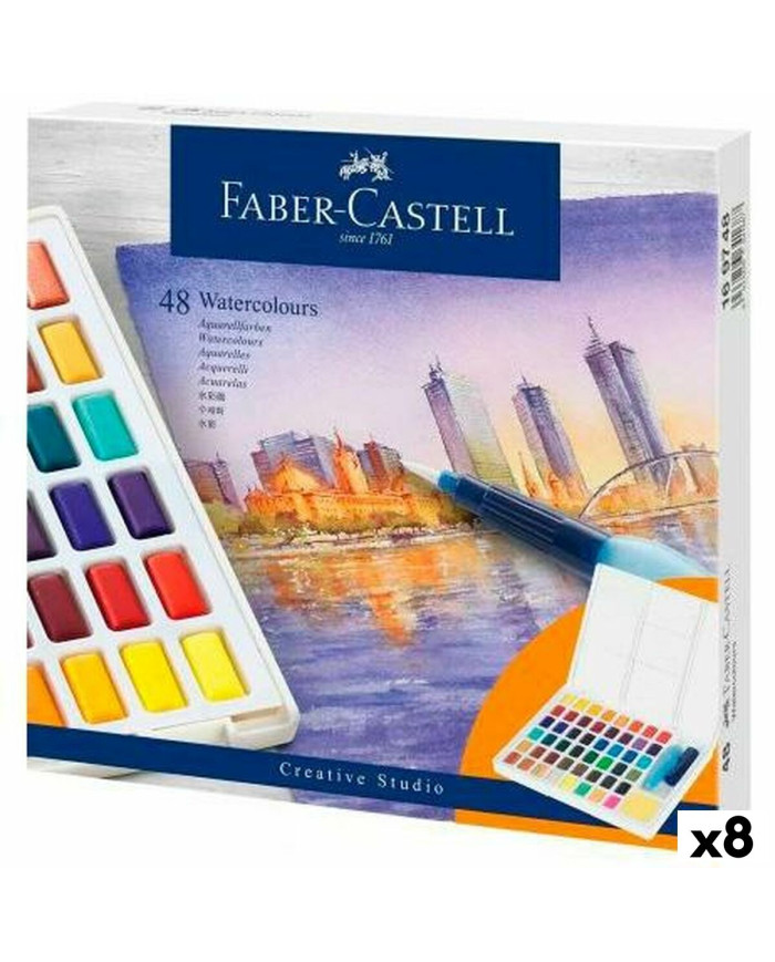 Watercolour paint set Faber-Castell Creative Studio (8 Units)