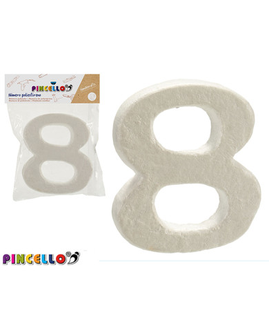 Number Pincello AR1607070 Number 8 polystyrene (12 Units)
