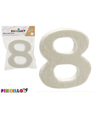 Number Pincello AR1607070 Number 8 polystyrene (12 Units)