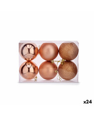 Set of Christmas balls Krist+ Copper Plastic (24 Units)