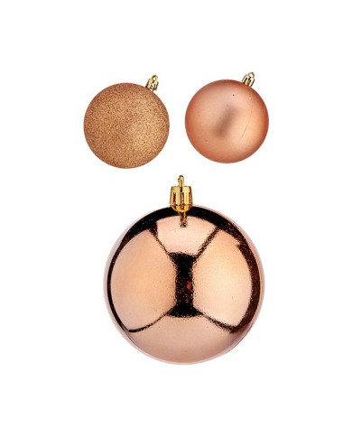Set of Christmas balls Krist+ Copper Plastic (24 Units)