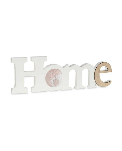 Photo frame Gift Decor Home White Brown MDF Wood (6 Units)