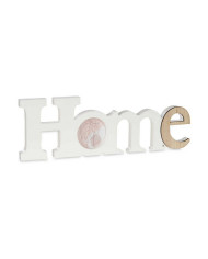 Photo frame Gift Decor Home White Brown MDF Wood (6 Units)