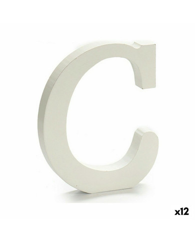 Letter Pincello C White 1,8 x 21 x 17 cm (12 Units)