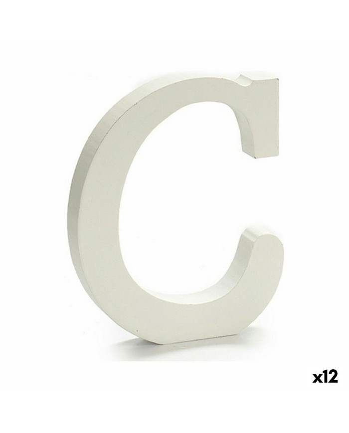 Letter Pincello C White 1,8 x 21 x 17 cm (12 Units)