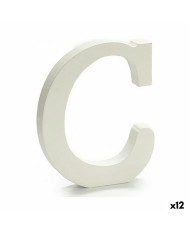 Letter Pincello C White 1,8 x 21 x 17 cm (12 Units)