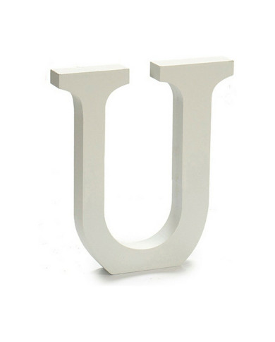 Letter Pincello U White 1,8 x 21 x 17 cm (12 Units)