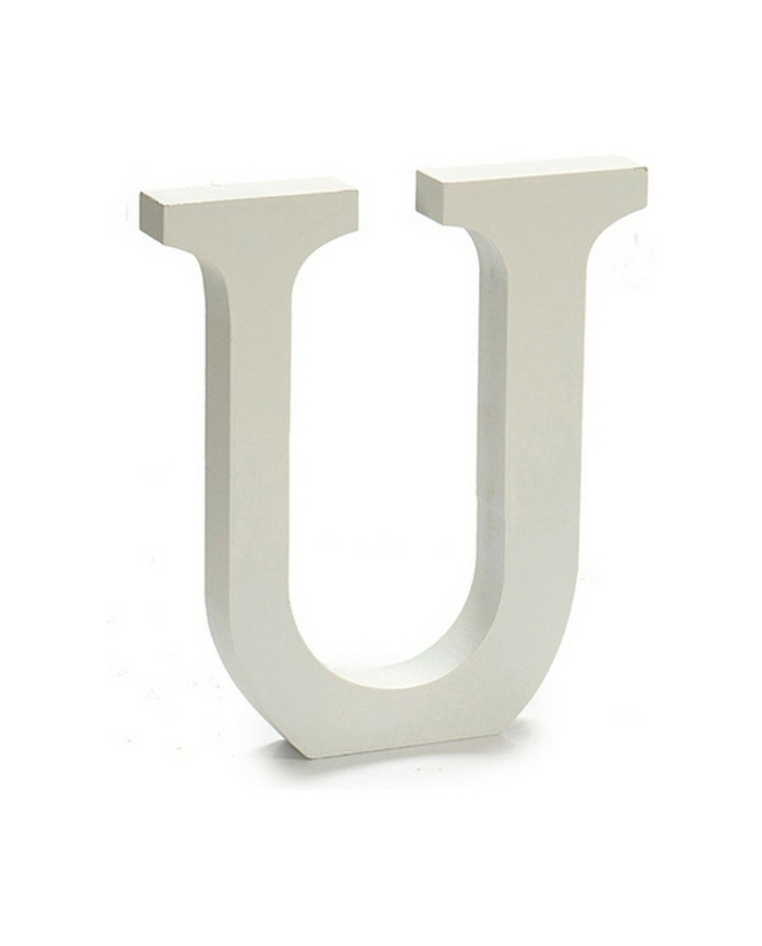 Letter Pincello U White 1,8 x 21 x 17 cm (12 Units)