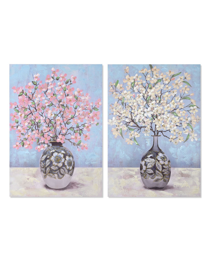 Canvas DKD Home Decor Canvas MDF Wood 70 x 3 x 100 cm