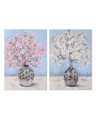 Canvas DKD Home Decor Canvas MDF Wood 70 x 3 x 100 cm