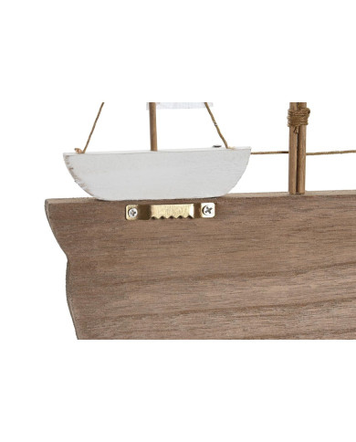 Wall mounted coat hanger DKD Home Decor MDF Wood (34,5 x 1,5 x 21,5 cm)