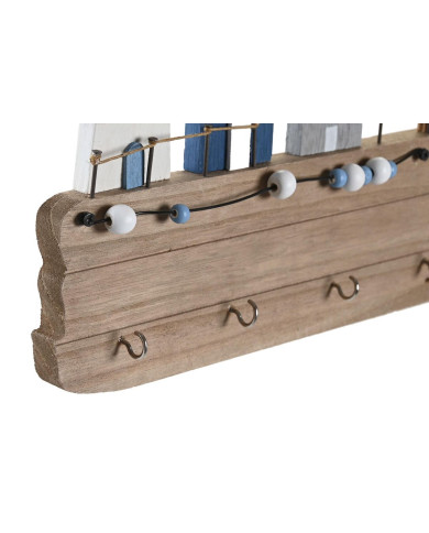 Wall mounted coat hanger DKD Home Decor MDF Wood (34,5 x 1,5 x 21,5 cm)