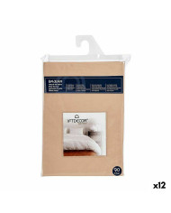 Fitted sheet Gift Decor Beige 90 cm (12 Units)