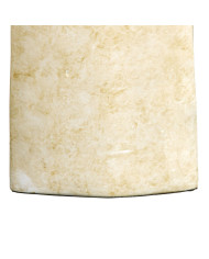 Vase 24 x 13 x 64 cm Crystal Golden Metal White