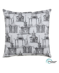 Cushion Polyester 60 x 60 cm 100% cotton Small house