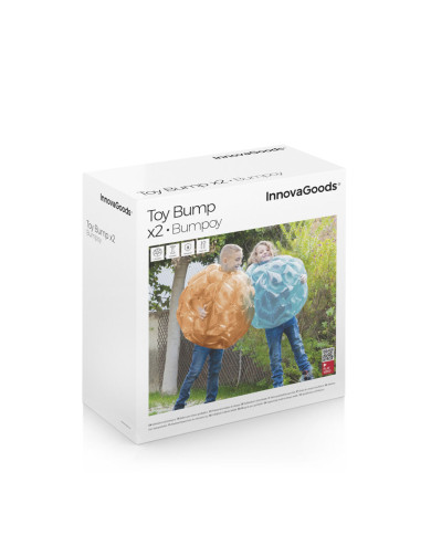 Giant Inflatable Bumper Bubble Ball Bumpoy InnovaGoods 2 Units