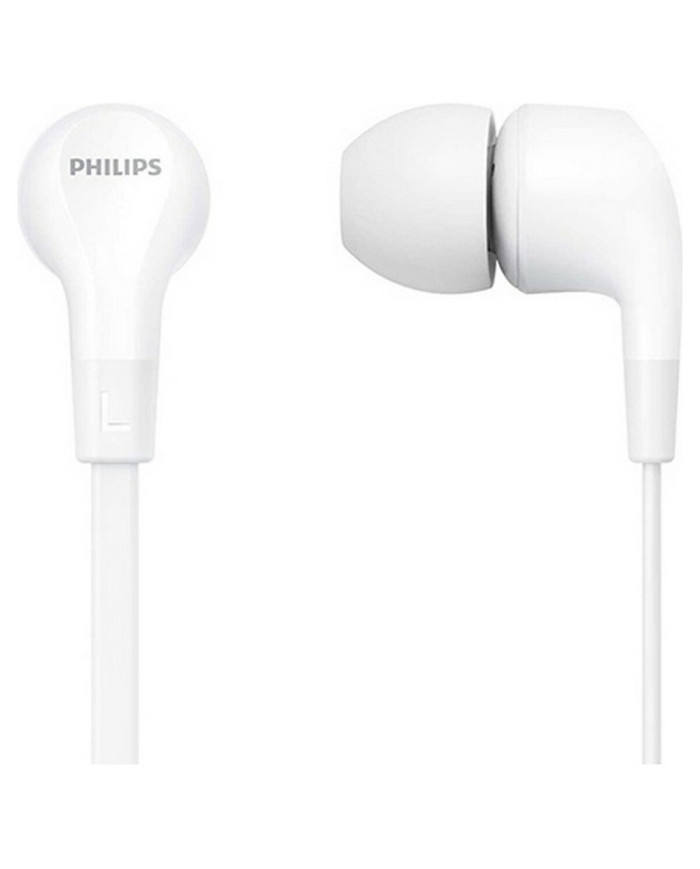 Headphones Philips TAE1105WT/00 White Silicone