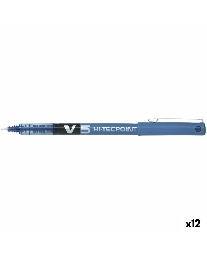 Liquid ink pen Pilot V-5 Blue 0,5 mm 0,3 mm (12 Units)