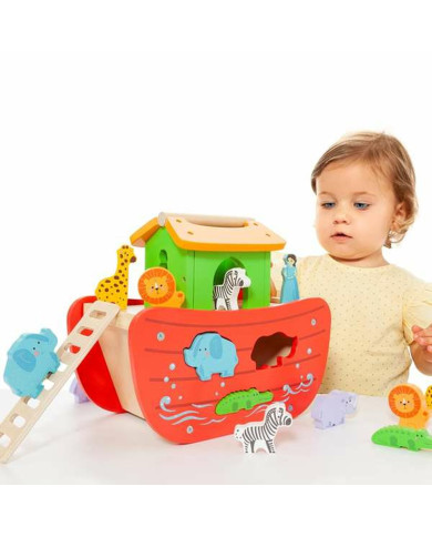 Playset Moltó Noah's ark Wood 17 Pieces