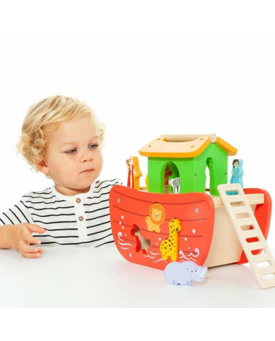 Playset Moltó Noah's ark Wood 17 Pieces