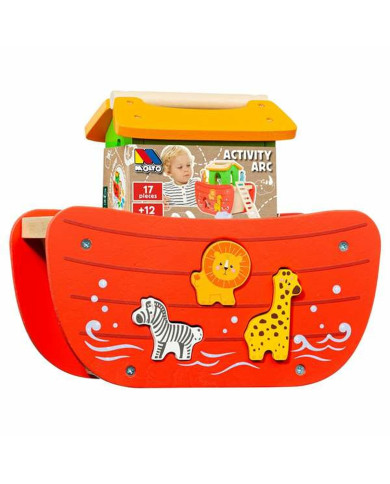 Playset Moltó Noah's ark Wood 17 Pieces
