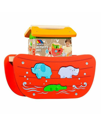 Playset Moltó Noah's ark Wood 17 Pieces