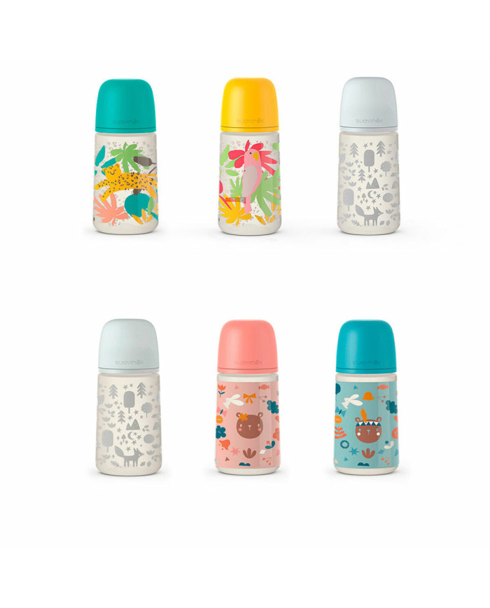 Baby's bottle Suavinex Prints M 270 ml