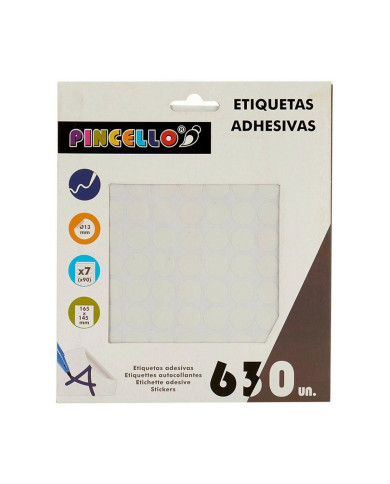 Adhesive labels Pincello White Ø 13 mm 17 x 4 x 19 cm (12 Units)