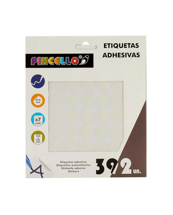 Adhesive labels Pincello White Ø 18 mm 17 x 4 x 19,5 cm (12 Units)