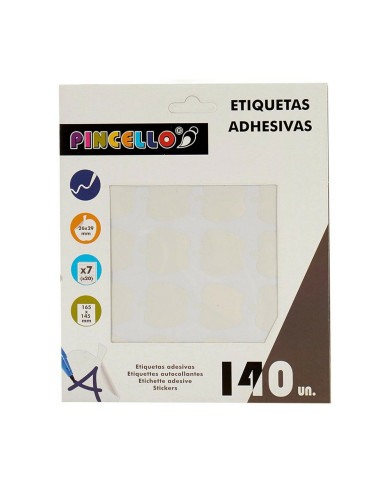 Adhesive labels Pincello White 17 x 4 x 19 cm 22 x 49 mm Apple (12 Units)