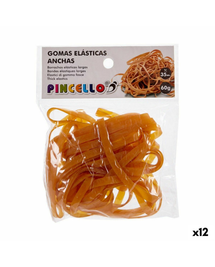 Elastic bands Pincello Yellow Broad (12 Units)