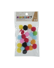 Materials for Handicrafts Pincello Balls Multicolour Ø 2 cm 12 Units