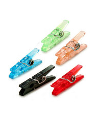 Clamps Pincello Multicolour Plastic (24 Units)