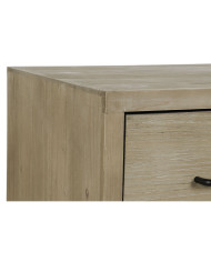Sideboard DKD Home Decor Black Natural Metal MDF Wood 120 x 40 x 64 cm