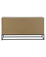 Sideboard DKD Home Decor Black Natural Metal MDF Wood 120 x 40 x 64 cm